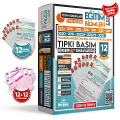 2024 KPSS EĞİTİM BİLİMLERİ 12li ÖSYM Tıpkı Basım Çıkmış Soru Türkiye Geneli D.Çözümlü PAKET DENEME