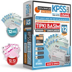 2024 KPSS Lisans GY-GK 12li ve Eğitim 12li ÖSYM Çıkmış Soru Tıpkı Basım 24lü TG Çözümlü Paket Deneme