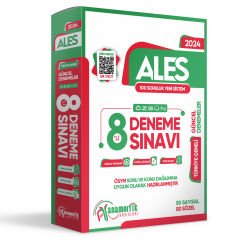 2024 ALES 8li Paket Deneme Sınavı Özgün Yeni Nesil Türkiye Geneli Kurumsal Çözümlü Anamorfik Yayın