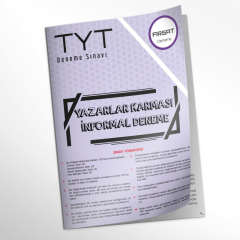 2023YKS- TYT Yazarlar Karması FIRSAT ÜRÜNÜ Türkiye Geneli D. Çözümlü Deneme Kitapçığı (Optik ekli)