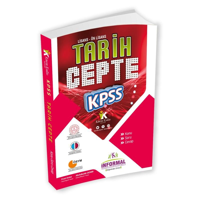 2024 KPSS TARİH CEPTE KONU-SORU-CEVAP ÖSYM ANALİZ SERİSİ