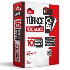 2024 ÖABT TÜRKÇE Öğretmenliği 10lu Dijital Çözümlü Paket Deneme TG Anamorfik Yayınları