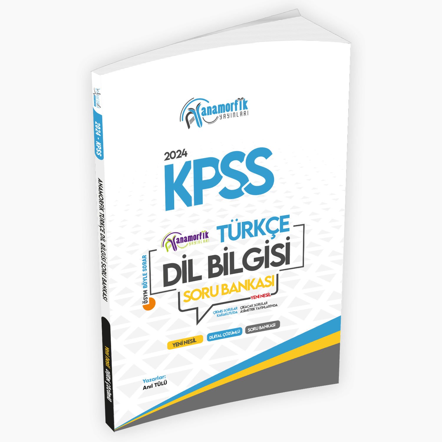 2024 KPSS Türkçe Asimetrik Dil Bilgisi Özgün Soru Bankası Dijital Çözümlü Anamorfik Yayınları