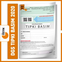DGS 2020 ÖSYM Tıpkı Basım Türkiye Geneli Dijital Çözümlü Çıkmış Soru Deneme Kitapçığı
