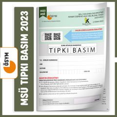 2023 TYT-AYT-MSÜ ÖSYM Çıkmış Soru Tıpkı Basım Türkiye Geneli Dijital Çözümlü 3lü Deneme Kitapçıkları