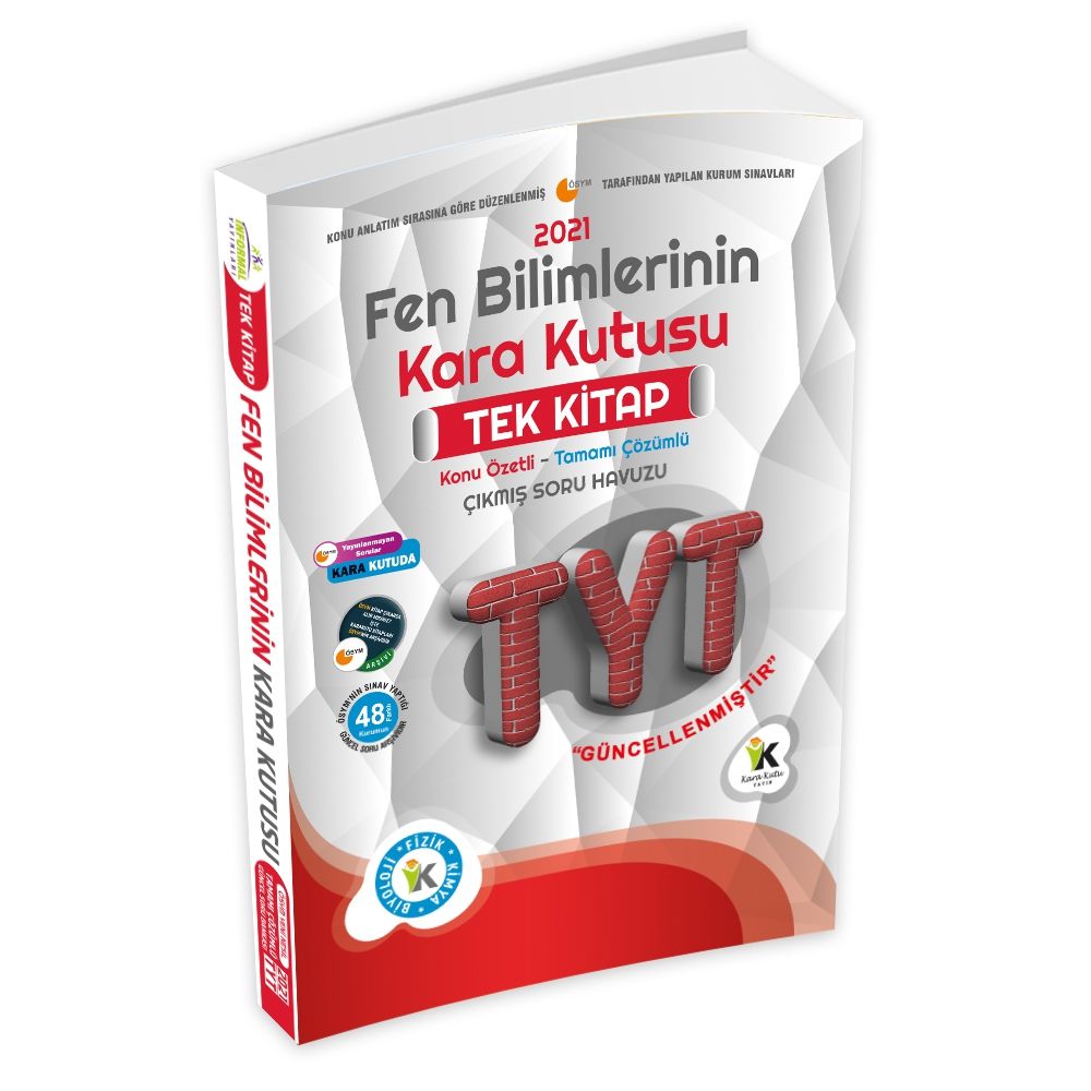 YKS-TYT Fen Bilimlerinin Kara Kutusu TEK KİTAP Konu Özetli Tamamı Çözümlü Soru Bankası