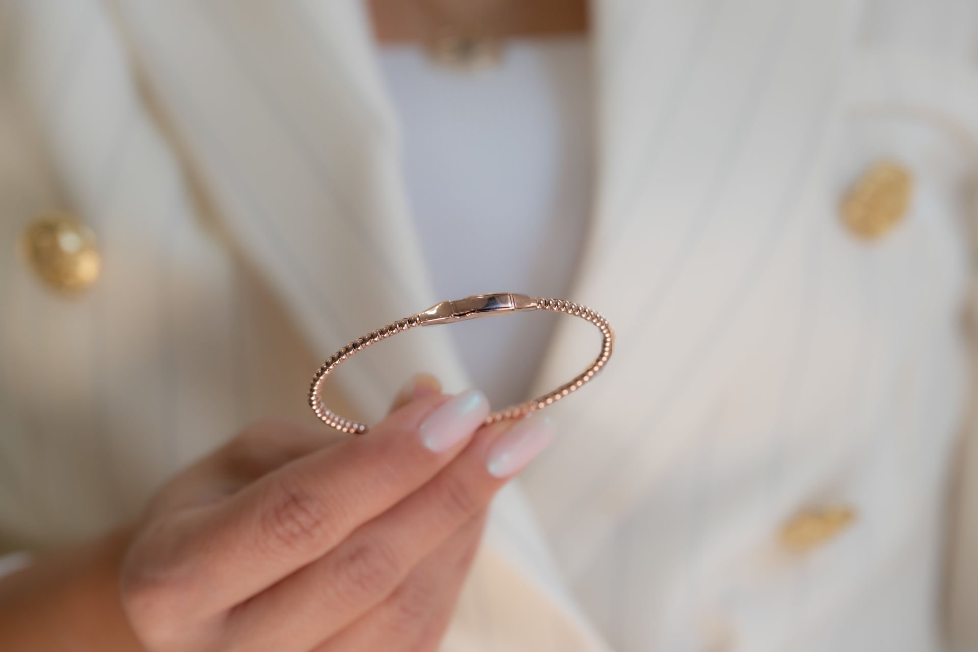 UNISEX ROSEGOLD  ALTIN KELEPÇE
