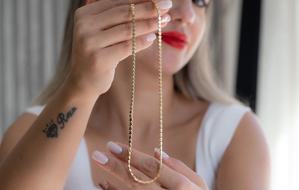 YILDIZ MODEL ZİNCİR ALTIN KOLYE
