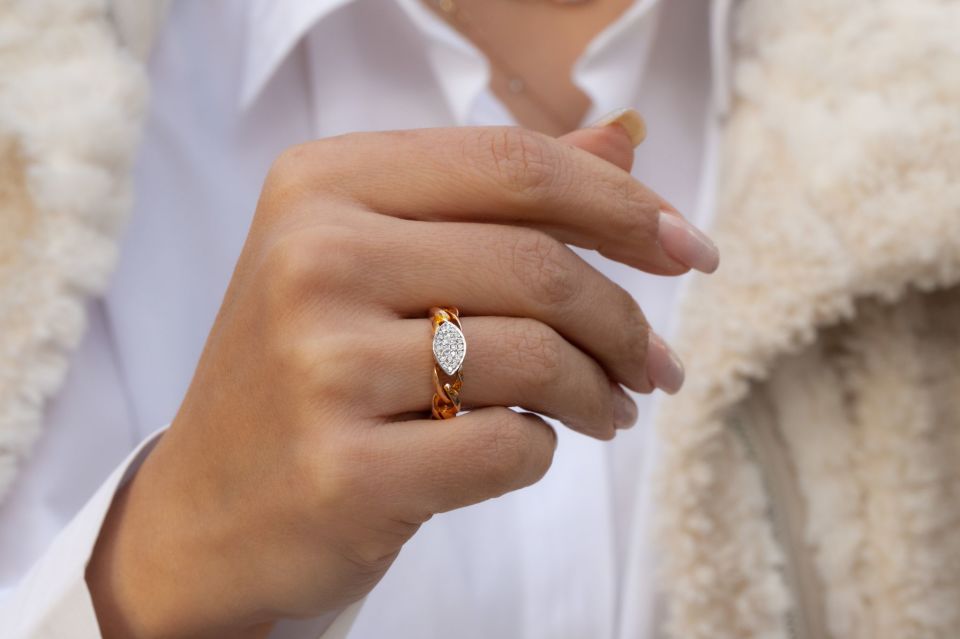 0.10 Karat Rose Pırlanta Yüzük