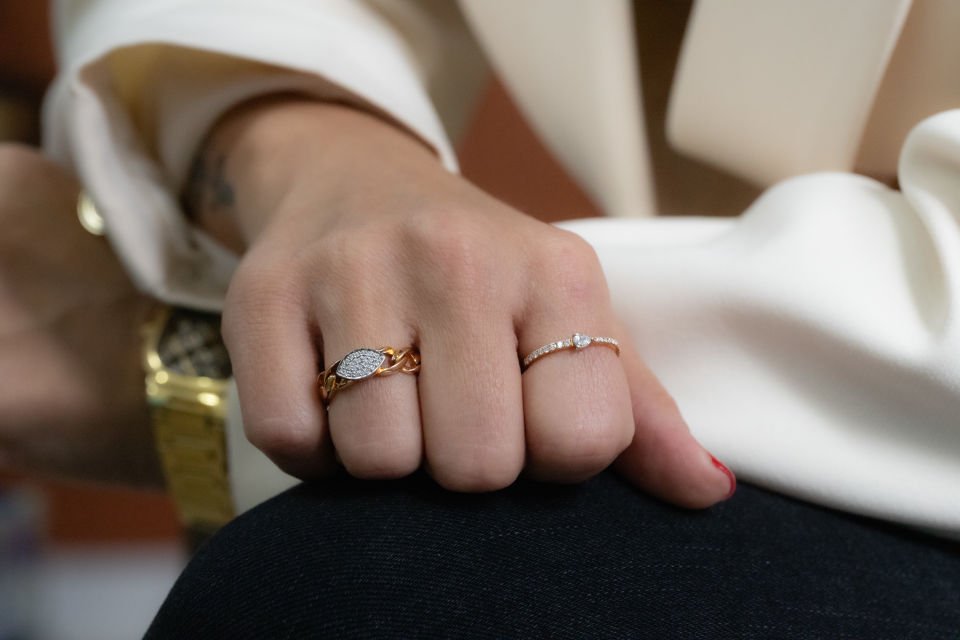 0.10 Karat Rose Pırlanta Yüzük