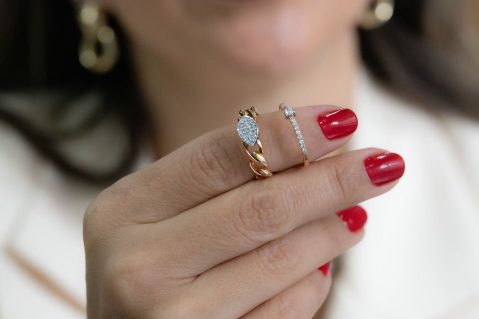 0.10 Karat Rose Pırlanta Yüzük