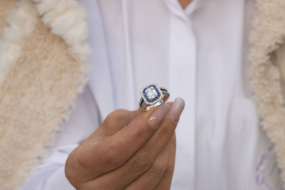 1.51 Karat Safir Baget Yüzük