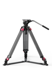 Miliboo MTT609A Hidrolik Kafalı Profesyonel Alüminyum Tripod