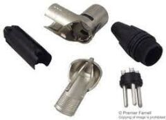 Neutrik NC3MRX 3 Pin L Tipi Erkek XLR Konnektör