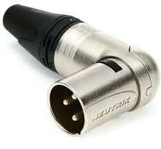 Neutrik NC3MRX 3 Pin L Tipi Erkek XLR Konnektör