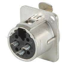 Neutrik NC3FD-L-1 3 Pin Şase Tipi Dişi XLR Konnektör