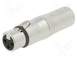 Neutrik NA3FM 3 Pin Erkek XLR-3 Pin Dişi XLR Çevirici Adaptör