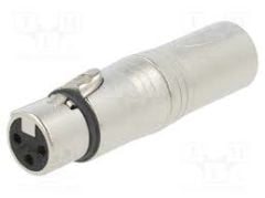 Neutrik NA3FM 3 Pin Erkek XLR-3 Pin Dişi XLR Çevirici Adaptör