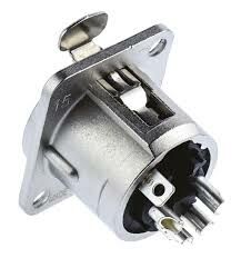 Neutrik NC4FD-L-1 4 Pin Şase Tipi Dişi XLR Konnektör