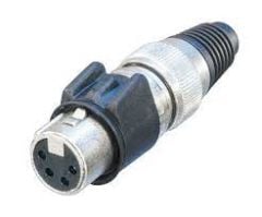 Neutrik NC4FX-HD 4 Pin Kablo Tipi Dişi XLR Konnektör