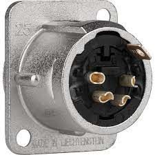 Neutrik NC4MD-L-1 4 Pin Şase Tipi Erkek XLR Konnektör