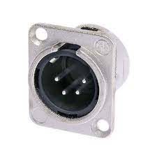 Neutrik NC4MD-L-1 4 Pin Şase Tipi Erkek XLR Konnektör