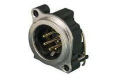 Neutrik NC5MBH 5 Pin Şase Tipi Erkek XLR Konnektör
