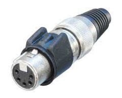 Neutrik NC5FX-HD 5 Pin Kablo Tipi Dişi XLR Konnektör