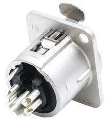Neutrik NC7FD-L-1 7 Pin Şase Tipi Dişi XLR Konnektör