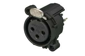 Neutrik NC3FAV 3 Pin Şase Tipi Dişi XLR Konnektör