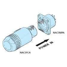 Neutrik NAC3FCA Kablo Tipi Powercon Konnektör (Mavi)