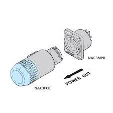 Neutrik NAC3FCB Kablo Tipi Powercon Konnektör (Gri)