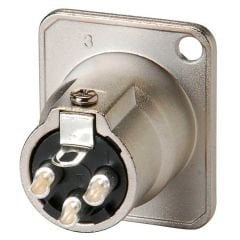 Amphenol AC3MDZ 3 Pin Şase Tipi Erkek XLR Konnektör