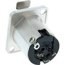 Amphenol AC4FDZ 4 Pin Şase Tipi XLR Konnektör