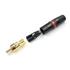 Neutrik Rean NYS-373-2 Erkek RCA Konnektör (Kırmızı)