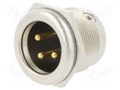 Neutrik NC3MPR-HD 3 Pin Şase Tipi Erkek Dış Mekan XLR Konnektör