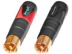 Neutrik NF2C-B/2 Erkek RCA Konnektör