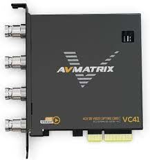AVMatrix VC41 1080p 3G-SDI PCIE 4 Channel Capture Card