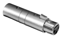 Amphenol AC3F3M 3 Pin Dişi/Erkek XLR Adaptör