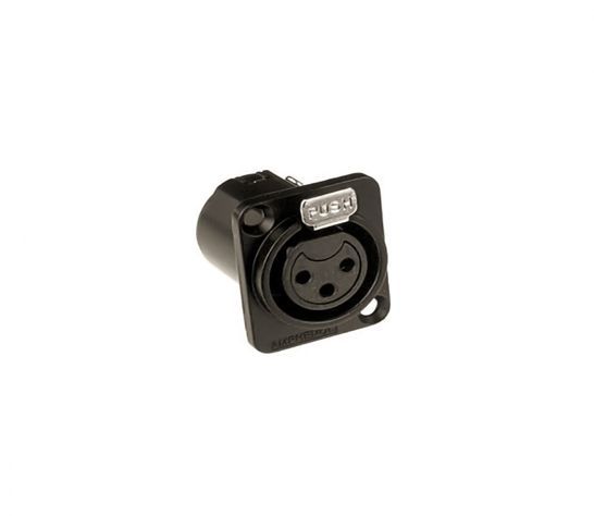 Amphenol AC3FDPV 3 Pin Şase Tipi Dişi XLR Konnektör