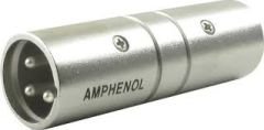 Amphenol AC3M3MW 3 Pin Erkek/Erkek XLR Adaptör