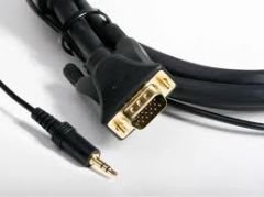 Atlona AT18014L-15 15 M Erkek | Erkek Stereo Sesli Mini VGA Kablosu