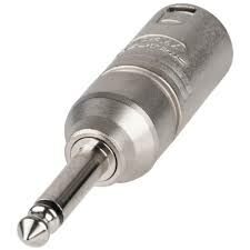 Neutrik NA2MP XLR Erkek - 1/4'' Mono Çivi Jack Çevirici Adaptör