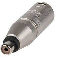 Neutrik NA2MPMF XLR Erkek - RCA Dişi Çevirici Adaptör