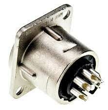 Neutrik NC5FD-L-1 5 Pin Şase Tipi Dişi XLR Konnektör