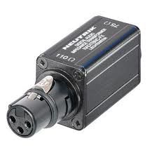 Neutrik NADITBNC-F Şasi Tip Dişi XLR-BNC Adaptörü