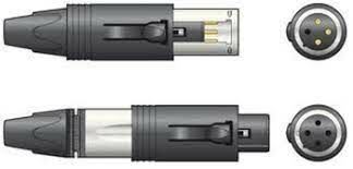 Neutrik NC3FM-C 3 Pin Kablo Tipi Erkek-Dişi XLR Konnektör