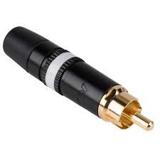 Neutrik Rean NYS-373-9 Erkek RCA Konnektör (Beyaz)