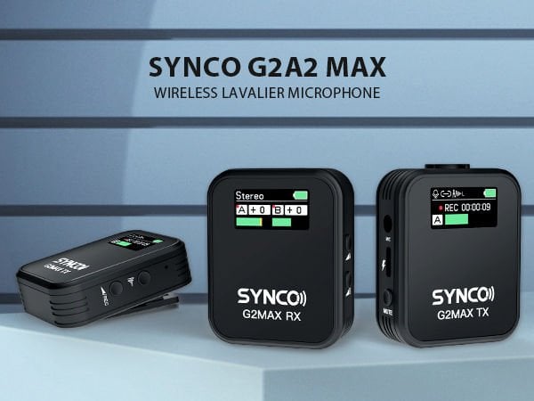 Synco G2(A2) Max 2 Kişilik Kablosuz Yaka Mikrofonu