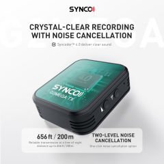 Synco G2(A2) Mega 2 Kişilik Kablosuz Yaka Mikrofonu